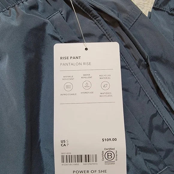 ✨️NEW Athleta Rise Eden Dark Teal Track Pants - Picture 4 of 7